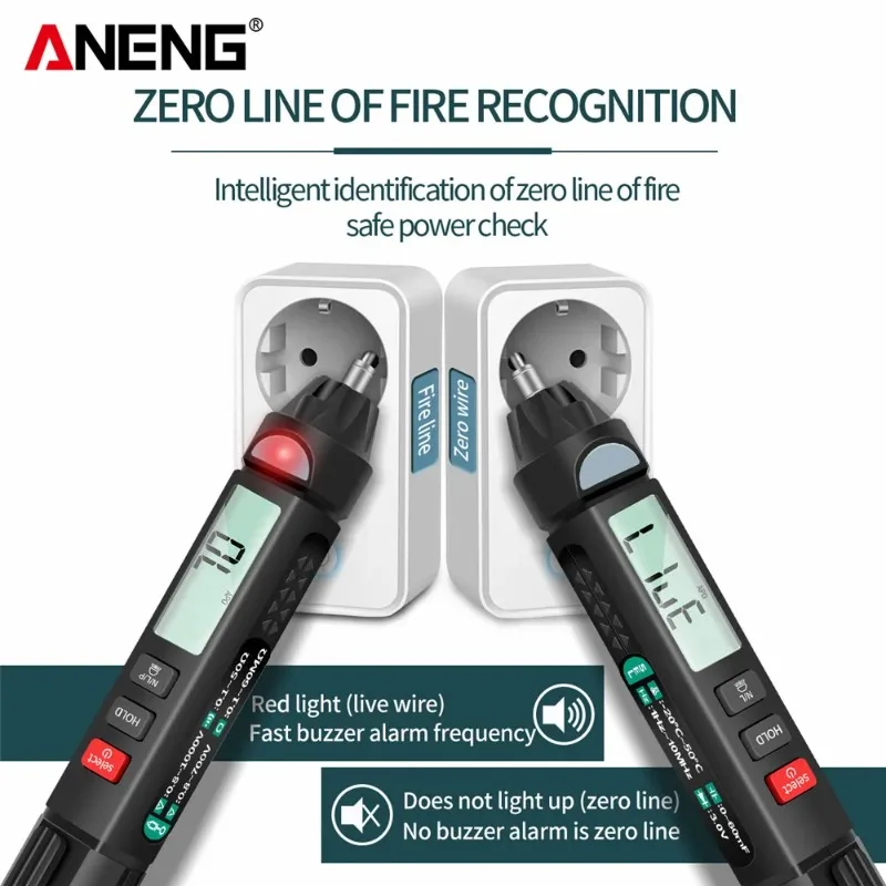 ANENG A3008/A3007 Multimeter-Teststift, automatischer intelligenter Sensor, 6000 Zählungen, elektrische AC/DC-Spannung, berührungsloser Tester, Bleistift