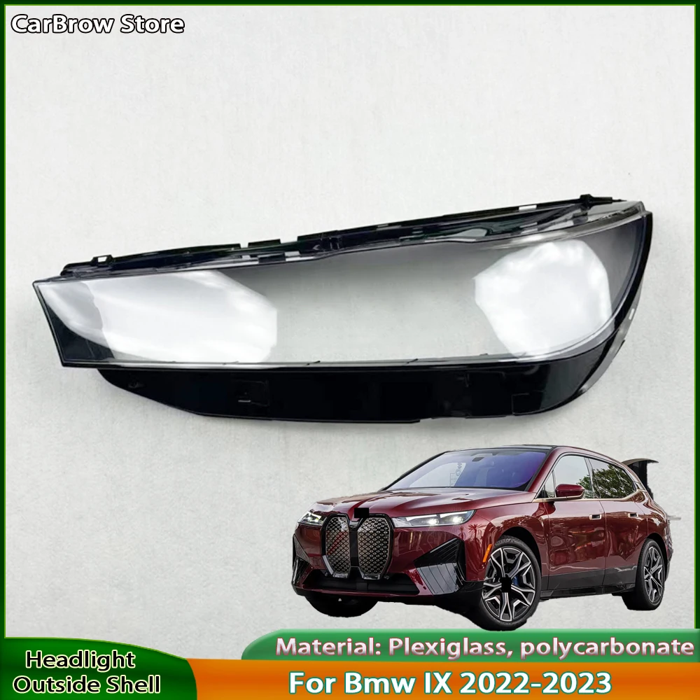 

Headlamp Shell Plexiglass Auto Replacement Parts For Bmw IX 2022-2024 Front Headlight Cover Transparent Lampshade Lamp Lens