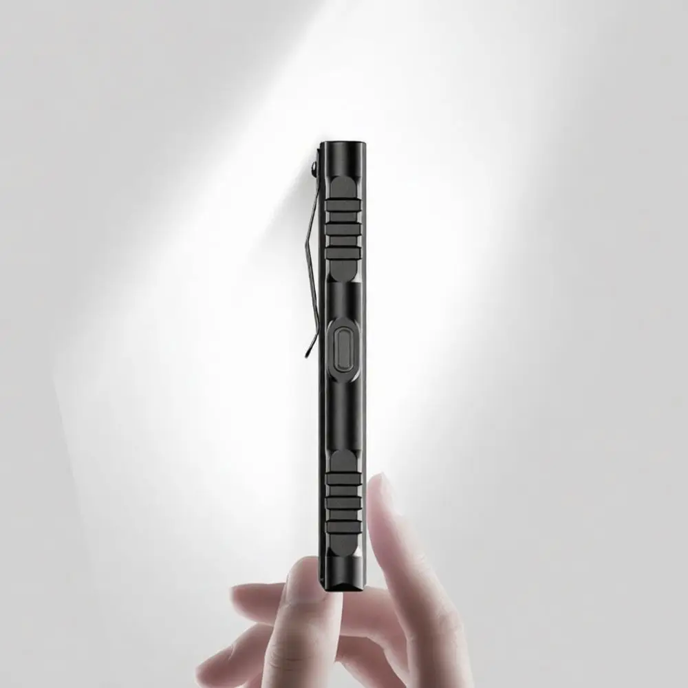 Portable Slim Led Flashlight Rechargeable Ultra Thin Pocket Light For Aladdin Outdoor Camping Hiking Emergency Inspection Lamp
