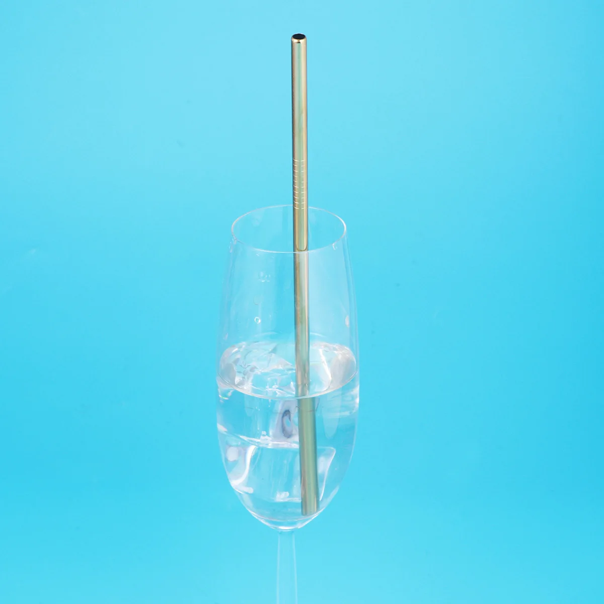

1 pc 215X6Mm Stainless Steel Drinking Straw Reusable Eco-Friendly Anti-Rust Straight For Tumblers Golden 21.5Cm Bar Accessories