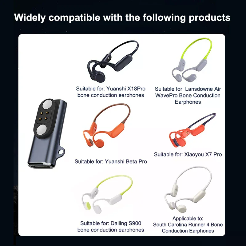 Yuansea X18PRO, Langsdom Airwave Pro — зарядное устройство типа C для гарнитур с магнитной костной проводимостью