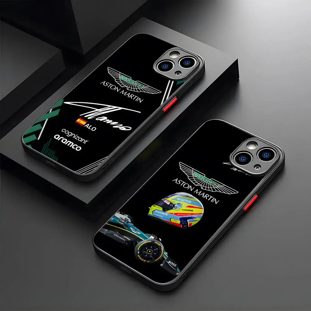 

Aston Martin F1 Race Team Alonso 14 Phone Case For IPhone 15 16 14 12 13 11 Inner Peace Pro XR XS Max Mini X 7 8 Plus Matte Shel