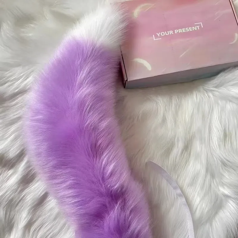 ที่คาดผมหางหมาป่าสีม่วง งานแฮนด์เมดคุณภาพสูง สำหรับสาวๆ ผู้หญิง คอสเพลย์ฮาโลวีน คริสต์มาส