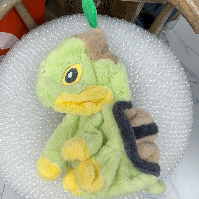 Riesige 35/80 cm Turtwig Pokemon Anime Plüschtiere Pokémon Plushie Kawaii Halbfertiges Leder Holster Kissen Geschenk für Kinder Weihnachten