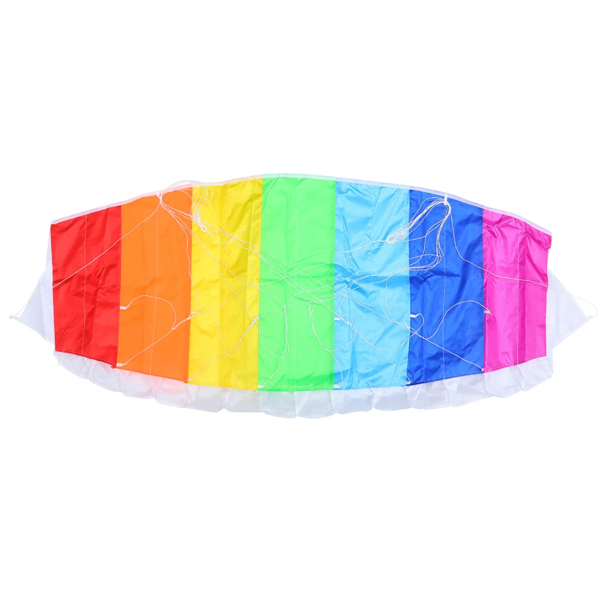 Latawiec Tęczowy Parasol Podwójne Sznurki 1.4m 30m Sznur Płytka Kreatywne Akcesoria do Latających Zabawek dla Dzieci na Zewnątrz Latawiec Materiałowy