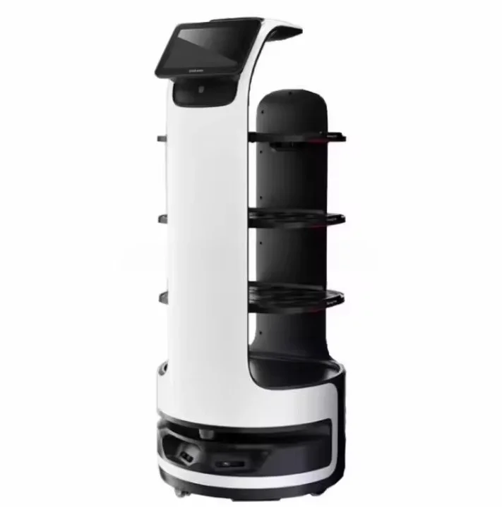 Custom Made Intelligent Self-Service Food Delivery Robot Commercial Automatic Obstacle Avoidance