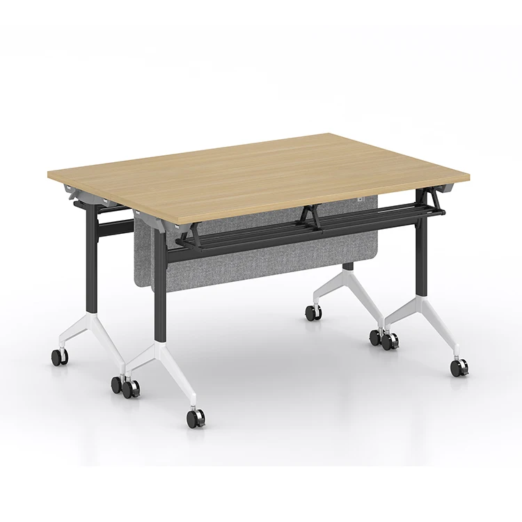 Modern School Furniture Training Folding Office Desk Frame With Movable Combination Desk Conference Table