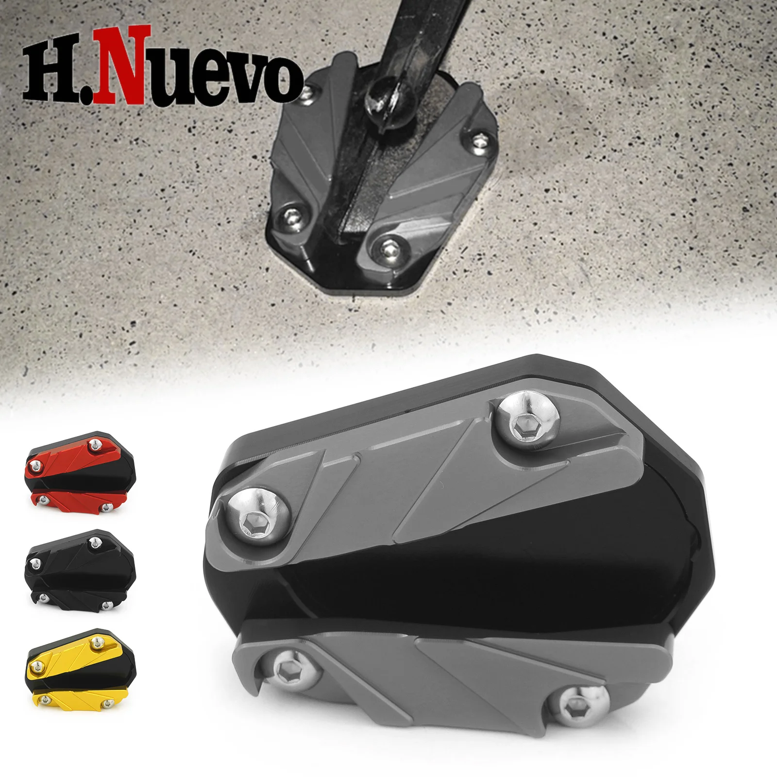 

Compaitible With CFMOTO 450MT 2024 2025 Motorcycle Modification Part Side Stand Enlarger Pad Anti-slip Kickstand Auxiliary Block