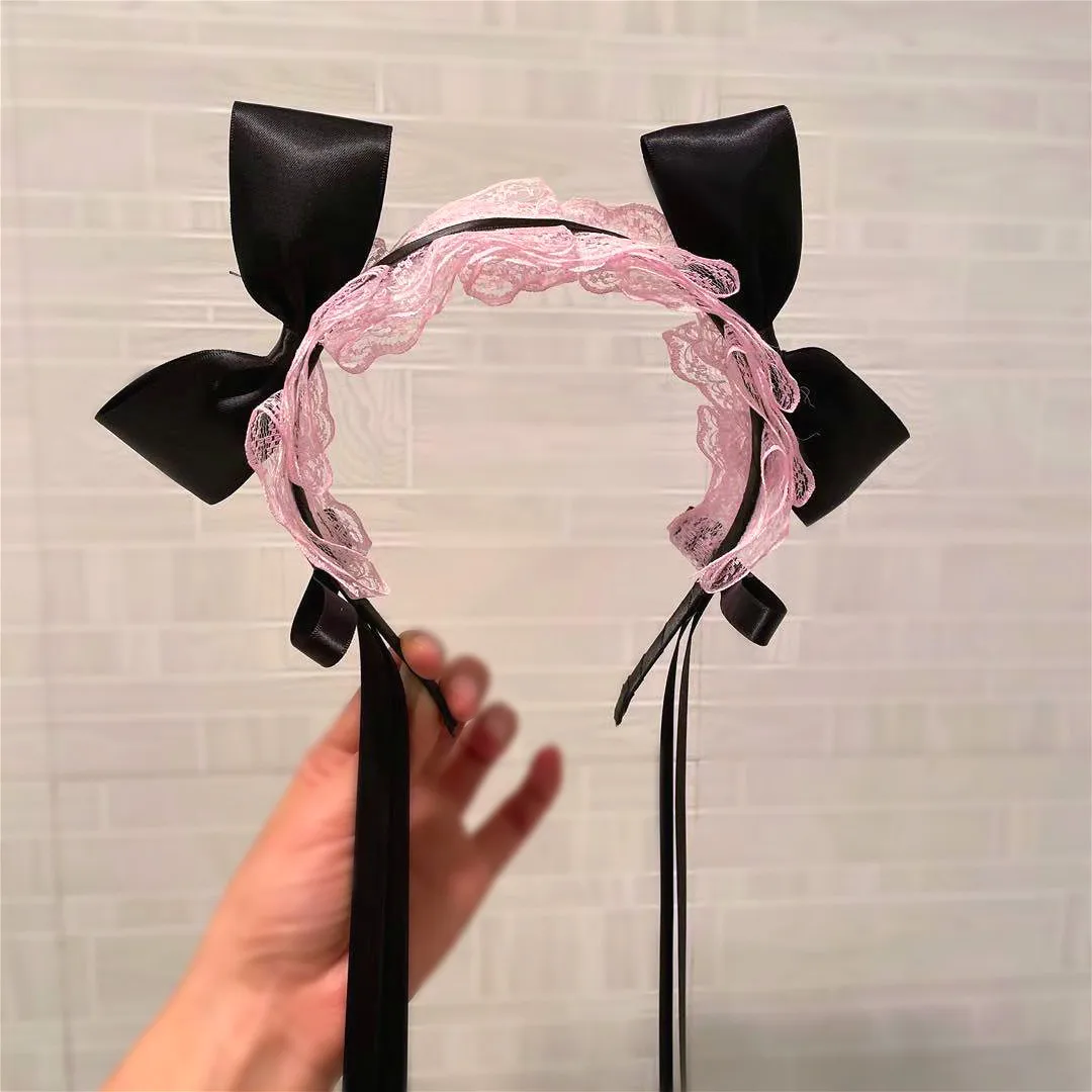 Women Retro Cat Ears Headband Lolita Anime Hair Hoop Party Headpiece Kawaii Accessories Dropshipping