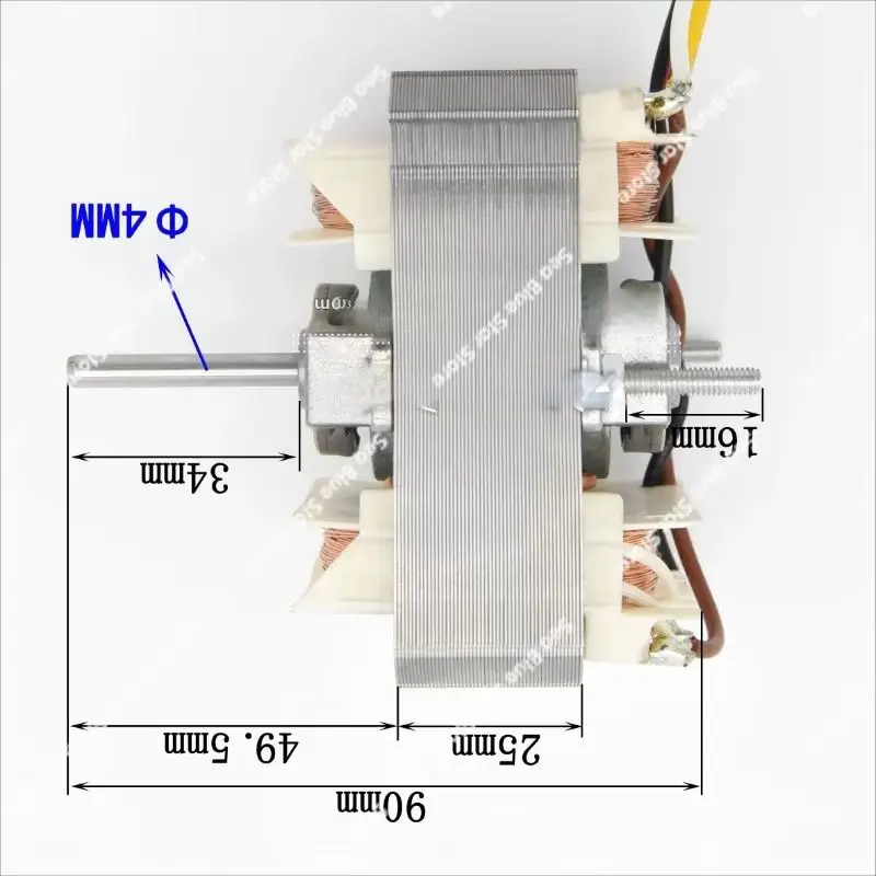 Motor 220V kitchen exhaust fan oven blower pure copper wire three speed European range hood motor S84 cover motor