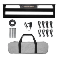 Tablero de colecciones de Pedal de efectos IRIN, fuente de alimentación de Pedal de efectos portátil, tablero de aleación con Estuche de transporte, piezas de guitarra eléctrica