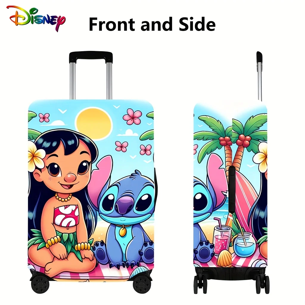 

Disney Stitch Cartoon Pattern Suitcase Protective Cover, Dustproof Suitcase Cover with Elastic Fabric, Durable Luggage