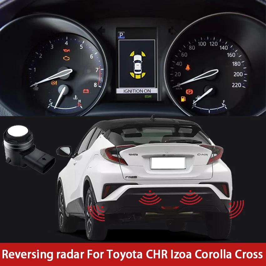 ¡Nuevo! Sensor de aparcamiento para coche, Radar de marcha atrás delantero y trasero, sistema de zumbador de Radar de respaldo para Toyota CHR Corolla Cross 2018-2025