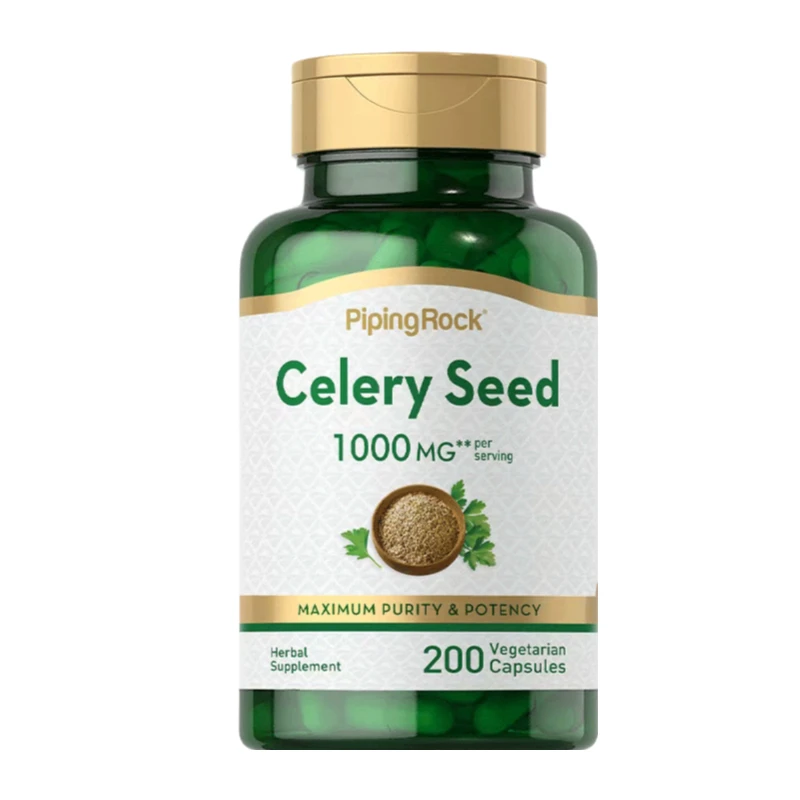 Celery Seed Capsules Relieve Joint Inflammation, Lower and Regulate Uric Acid Levels, and Alleviate Gout
