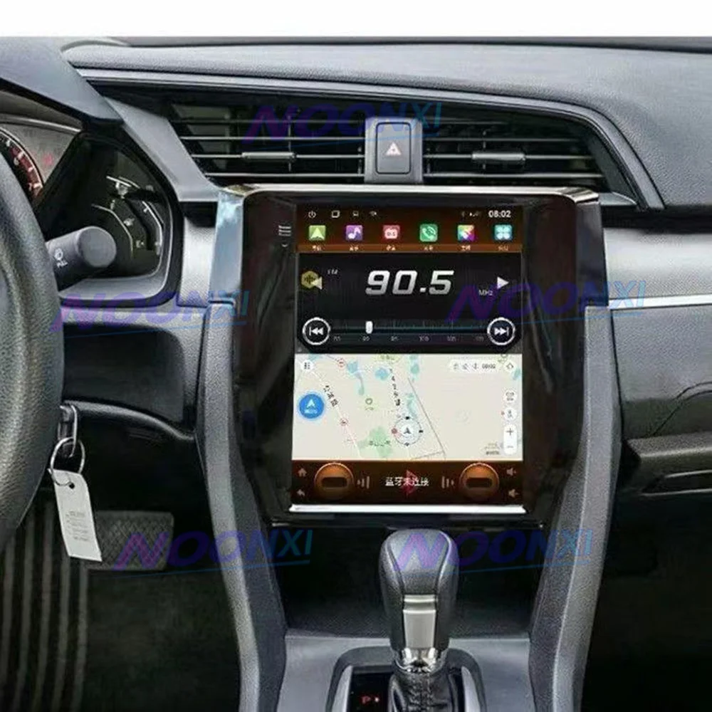 Para Honda CIVIC 2016 2017 2018-2023 pantalla Tesla Radio de coche reproductor Multimedia navegación GPS vídeo 2 Din DSP Carplay unidad principal BT