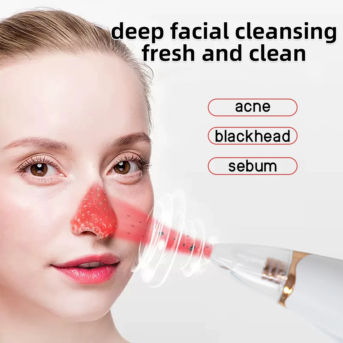 Electric Pore Cleansing Device for Blackhead Removal Vacuum Acne Treatment Compact and Portable an Essential Skincare Tool