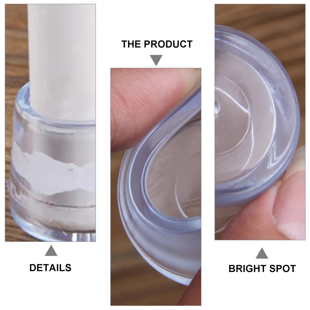 

8Pcs Furniture Leg Covers Anti-Slip Chair Foot Pads for Living Room Bedroom Library Bookstore Use Table Leg Caps