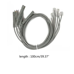 110 Test Head Alligator Clip 110 RJ11 RJ45 Voice Module Test Cord Lead for telecom Patch Panel Voice Signal Test Tools D5QC