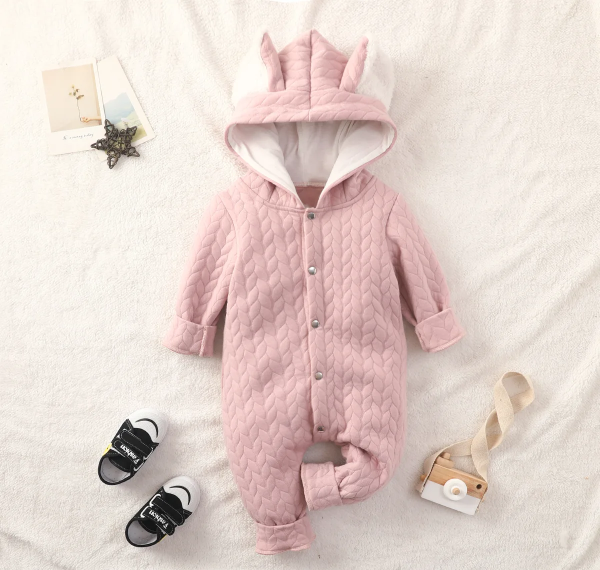 

Newborn baby jumpsuit autumn and winter warm baby boy clothing girl baby clothing animal overall baby jumpsuit