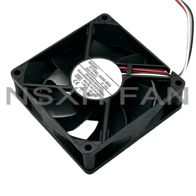 

3110KL-05W-B69 D00 24V 0.18A 80x80x25mm 3-Wire Server Cooling Fan