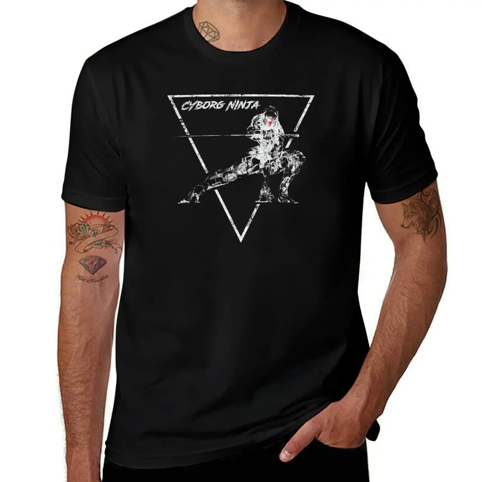 

Cyborg Ninja - Vintage Emblem T-Shirt T-shirts man cute clothes croswit shirt man custom t-shirts t shirts for men pack