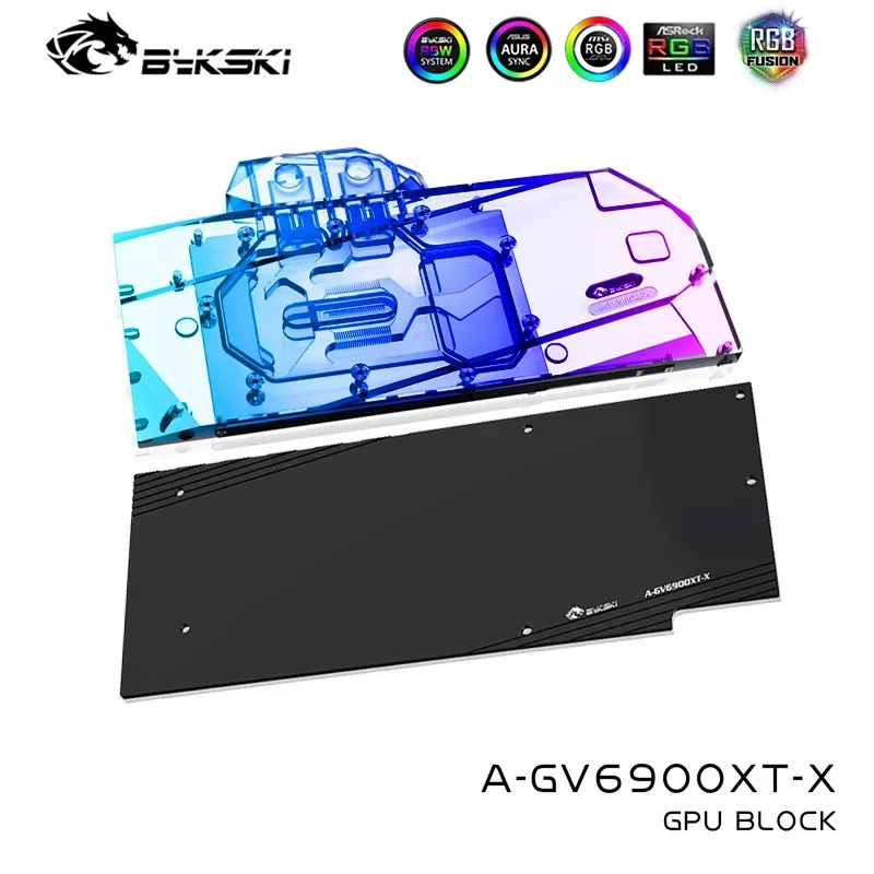 Imagem -02 - Bykski A-gv6900xt-x Bloco de Água Gpu para Gigabyte Radeon Rx6900xt Rx6800xt Gaming oc Placa de Vídeo Radiador Vga Gpu Cooler 12v 5v