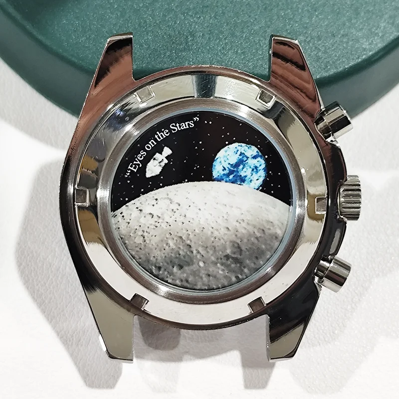 Top 40mm Cassa per orologio VK 63 20mm Custodie per cinturini per orologi Moon Lunar Pattern Sostituzione orologio da polso Accessorio Parti di modifica