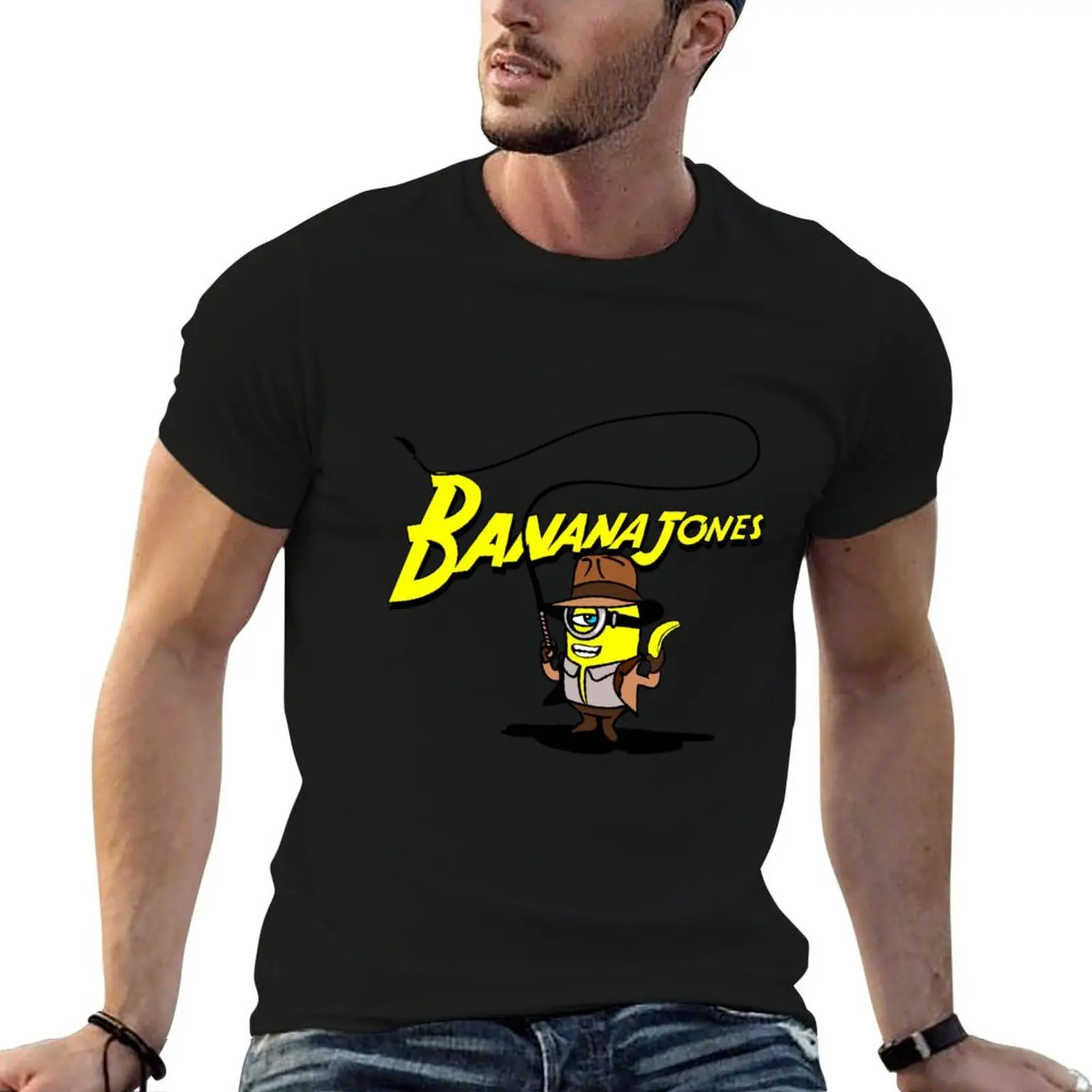 

BANANA JONES AND THE GOLDEN BANANA T-Shirt cotton t shirt pack t shirt man luxury printed t shirts for man T-shirt