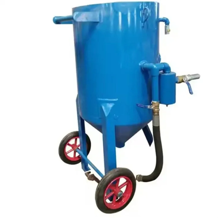 Wholesale Price Cylinder Internal Small Simple Structure Sandblasting Machine Portable Sandblast Pot Customized