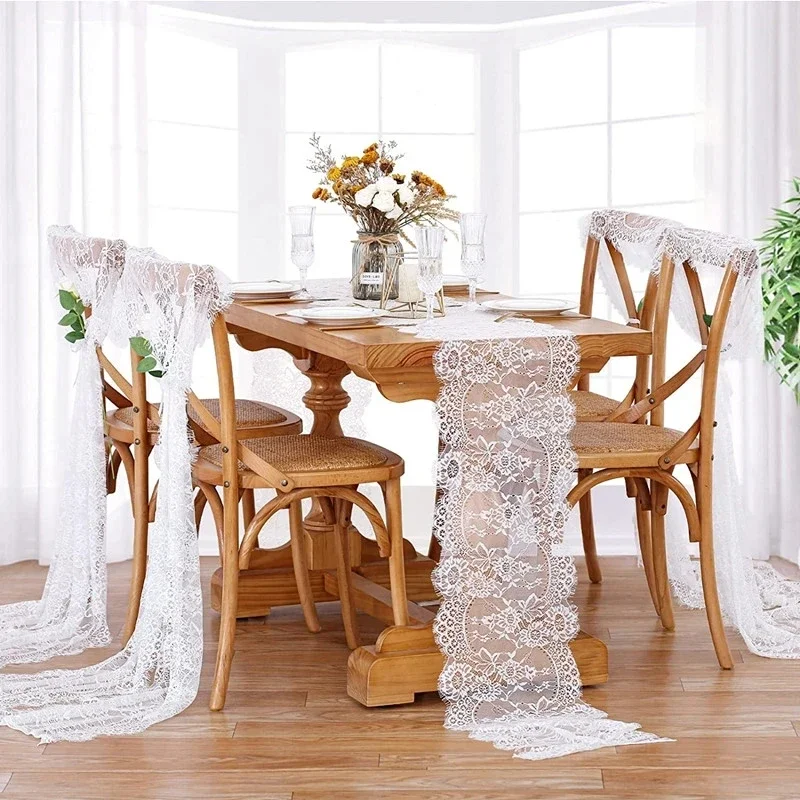Vintage Floral Lace Table Runner 3