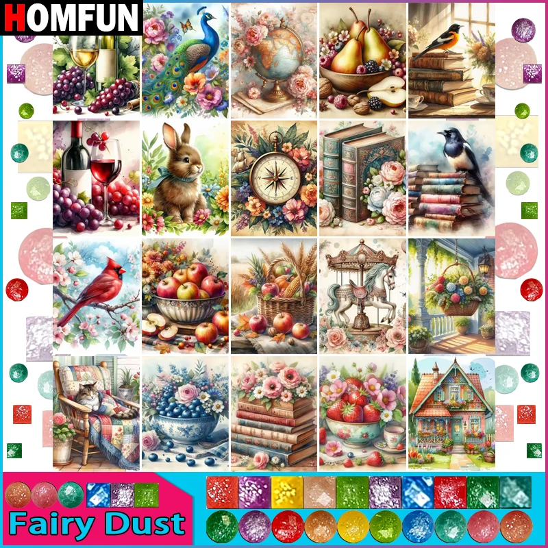 �y�Z�[�����zHOMFUN �d���̕��t���_�C�������h�G��u�E�����ԃt���[�c�v�����h�����h�J 5D Diy �_�C�������h�G�����M�t�g