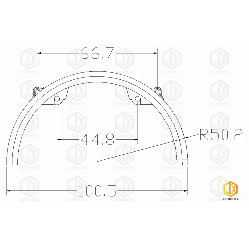 Fender redondo de plástico rc-jxmodel modelo 1/14 caminhão cabeça de lama trator reboque para tamiya lesu para scania man actros volvo peças de carro