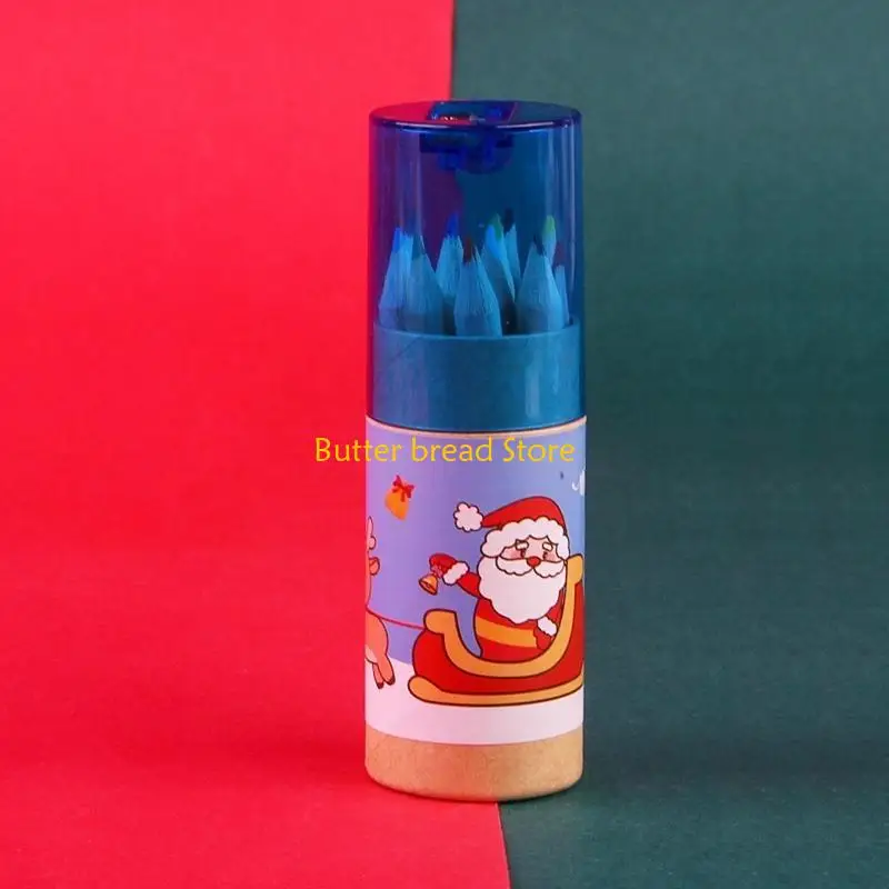 W89C 12 Màu Sắc Tươi Sáng Bút Chì Tô Màu Động Cho Bé Trai Bé Gái Trẻ Học Sinh Quà Tặng