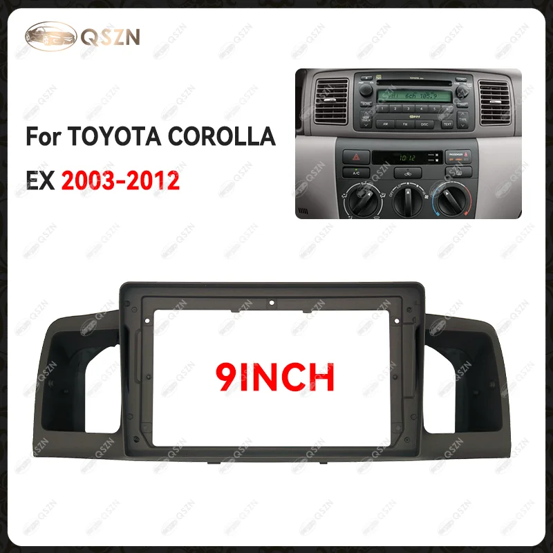 For TOYOTA 2003-2012 COROLLA EX 9INCH Car Radio Android Stereo Audio Screen Multimedia Video Player Navigation Frame