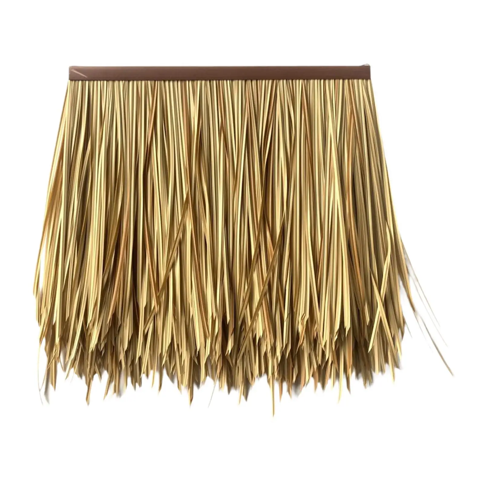 50 سنتيمتر x 50 سنتيمتر لهب القش الاصطناعي سقف القش مادة البولي ايثيلين شريط الزخرفية كوخ العشب
