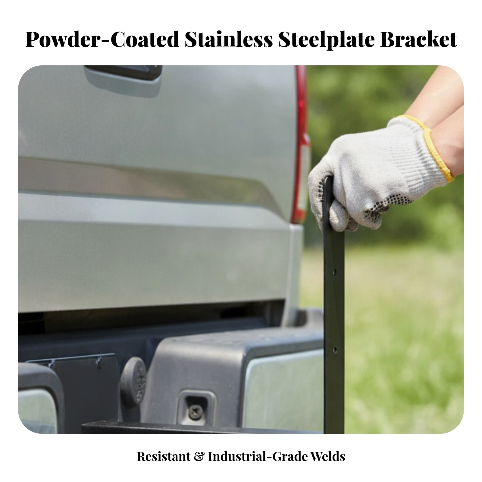 Slow Moving Vehicle Sign Mounting Bracket High-Strength Steel Hitch-Mounted Sign Bracket All-Season Anti-Rust for Farm Workers