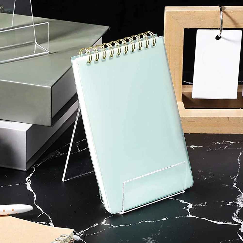 3 Pcs Monitor Stand for Desk Transparent Display Acrylic Book Store Bookshelf Simple Holder Magazine Office