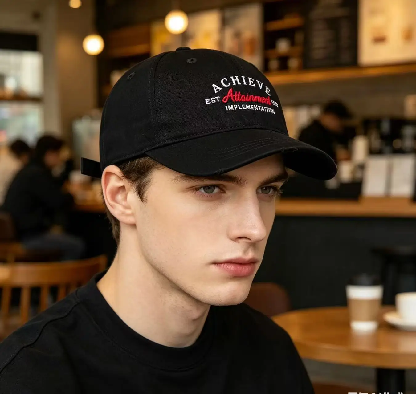 Europejska Amerykańska Retro Czapka Bejsbolówka Unisex z Miękkiej Bawełny z Efektem Sprania, Haftowane Litery, Personalizowana Moda