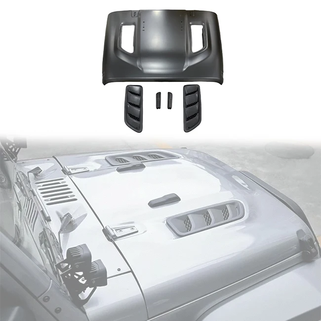 

Аксессуары LUMA 4x4, крышка капота двигателя, защитная сталь двигателя 2007-2017 для Jeep Wrangler JK, обновление до JL