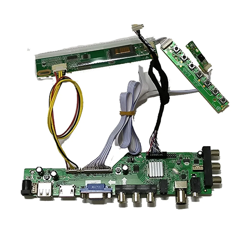 Kit de moniteur pour B170PW01, B170PW02, B170PW03, B170PW04, B170PW06, écran LED LCD, HDMI + VGA + USB DVB-T, carte de pilote de contrôleur DVB-C