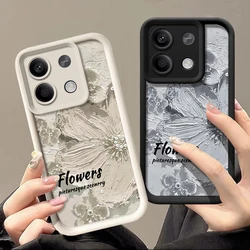 Shockproof Oil Painting Flower Case For Xiaomi Redmi Note 13 12 Pro 5G 11 11s 10 14 14T 11T 13T Poco F6 X6 X5 Pro Silicone Cover
