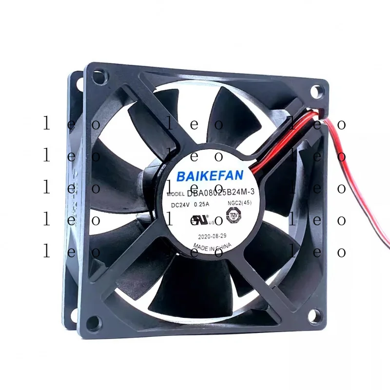 

Вентилятор охлаждения BB для BAIKEFAN DBA08025B24M-3 DC24V 0.25A 80*80*25MM, 2-проводной, бесшумный