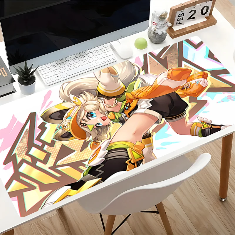 Mouse Pad kawaii office Table Mat Keyboard Pad G-genshin Impact Kachina Large Esports Gamer Mousepads Anime Gaming Accessories
