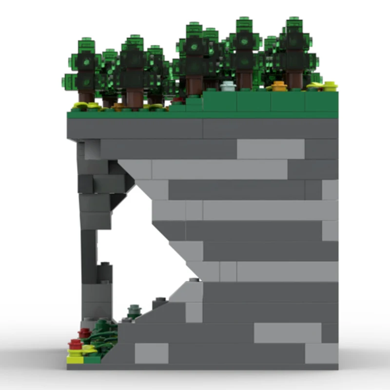 Blocs de construction d'architecture Diorama de grotte MOC, 658 pièces, cadeau de noël, modèle d'assemblage stimulant pour constructeurs avancés uniques