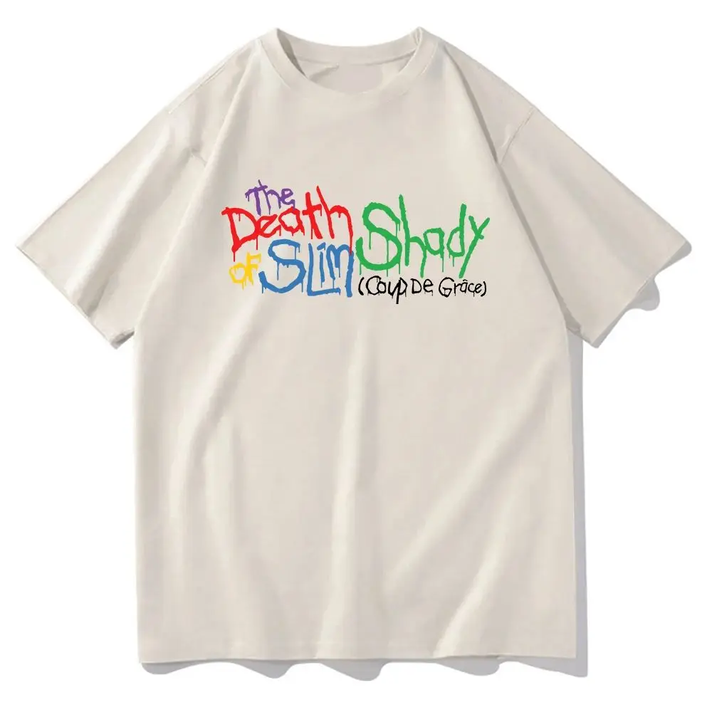 ايمينيم موت سليم شادي تي شيرت موضة النساء Harajuku الهيب هوب تي شيرت ريترو للجنسين جودة عالية خمر القطن تيز القمم