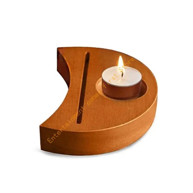 Tarot Card Stand Esoterics Moon Shaped Stand for Tarot Readers Collector 55KD