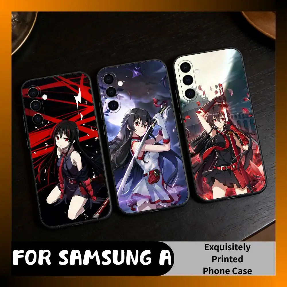 

Red Eye A-Akame From AGK Phone Case For Samsung Galaxy A73,A72,A71,A70,A52,A51 Others Soft Black Cover