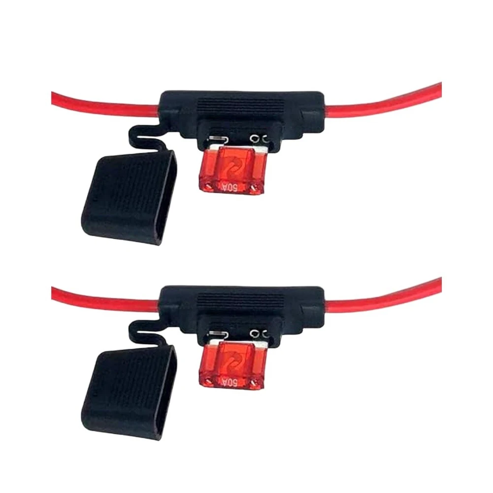 15.75 Inches L 50A for mini Blade Fuse High-quality Plastic Optimal Performance Panel Mount Fuse Holder For Motorcycles