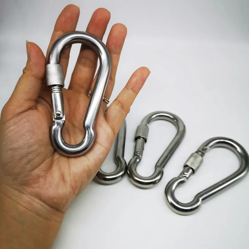 Quick link 10mm stainless steel 50pcs  Snap hook with screw 10mm 50pcs snap hook 4mm 50pcs