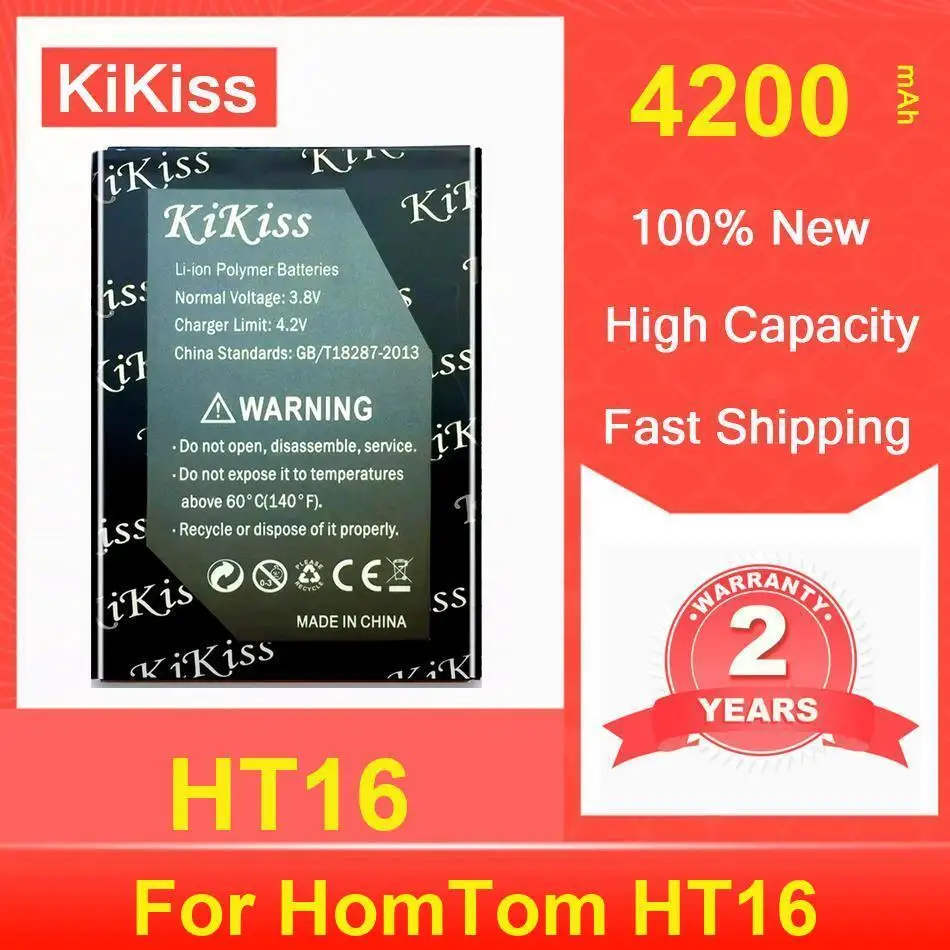 

Kikiss Battery 4200Mah HT16 For Homtom